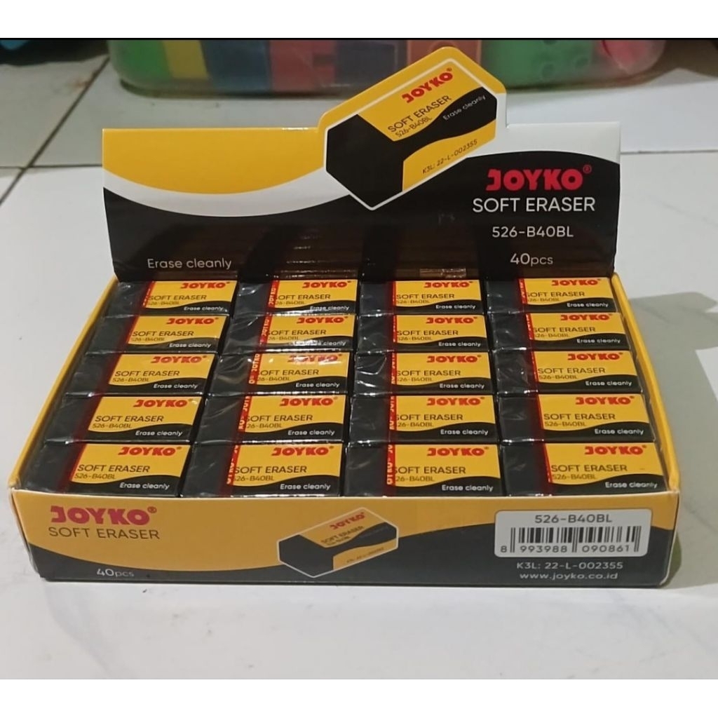 

Penghapus / Eraser Joyko Hitam Kecil 526-B40BL