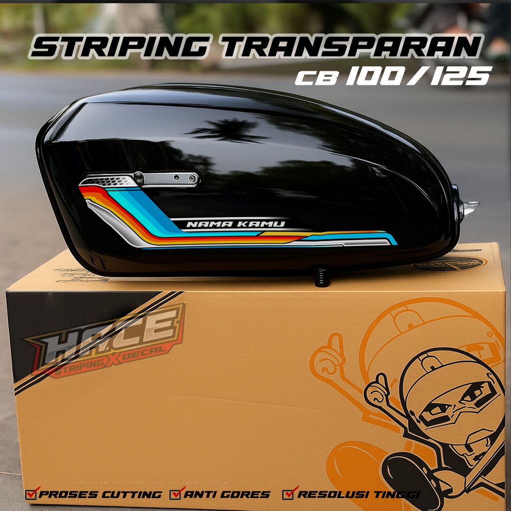 03 STICKER STRIPING MOTOR CB 100 - STICKER STRIPING MOTOR CB 100 PREMIUM GRAFHIC