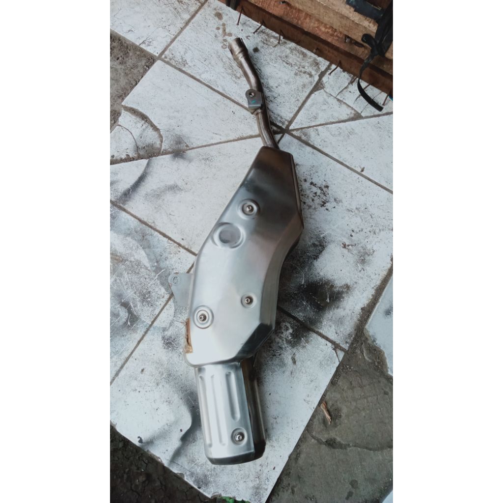 Tabung Kenalpot stdr KLX 150 L D_Tracker lama copotan original
