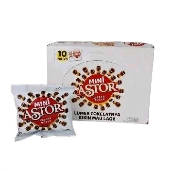 

(BOX) Mini Astor Chocolate Wafer Roll MAYORA (10 pcs)