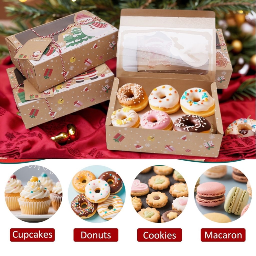 

KARDUS DONAT / CUPCAKE / KUE - EDISI NATAL CHRISTMAS - PER 1 PCS