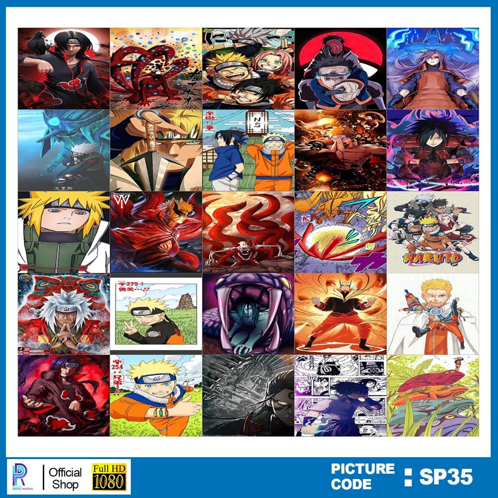 

STIKER NARUTO , STICKER NARUTO , PAKET STIKER NARUTO PER 25 PCS , KODE SP35