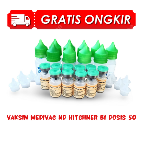 10 VAKSIN MEDIVAC ND HITCHNER B1 - dosis 50