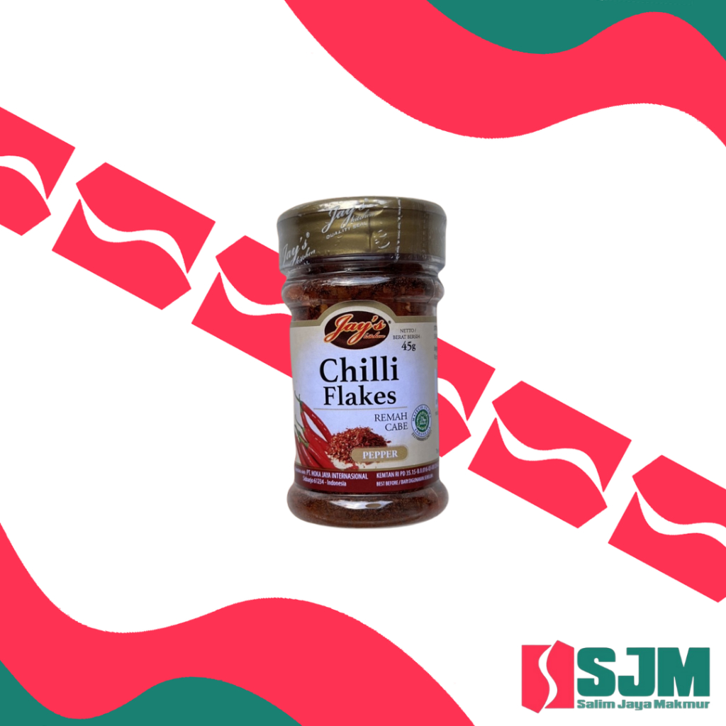 

Jays Chilli Flakes ~ 45Gr