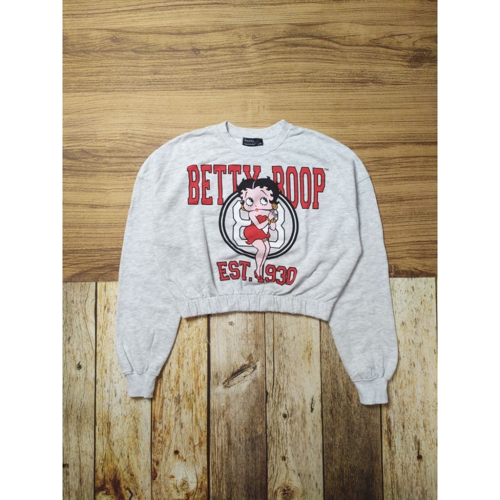 Retro Betty Boop x Bershka Crop Top Swater