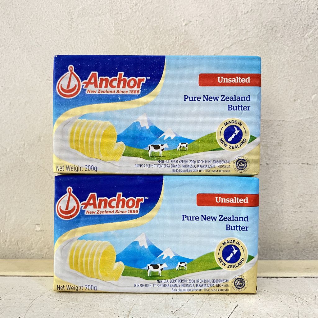 Anchor butter UNSALTED 200 gram | anchor pure new zealand | anchor unsalted butter | anchor butter u