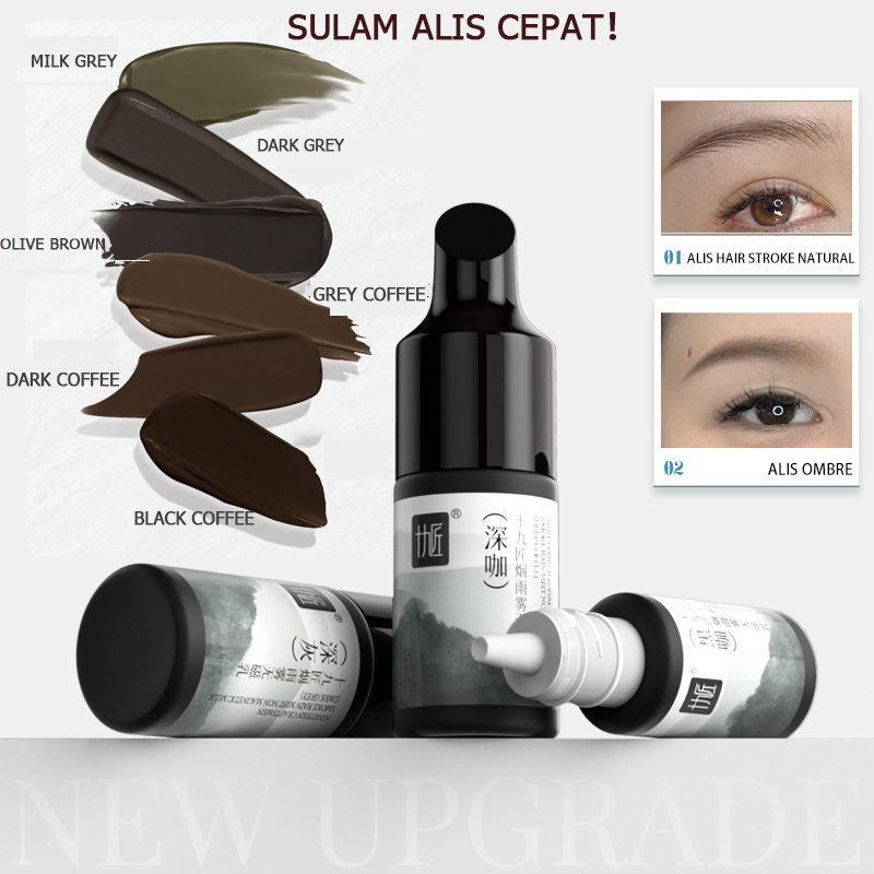 【Cepat Menyerap】Tinta Sulam Alis Aman Tanpa Magnetik – Hasil Alis Natural, Cepat Menyerap Warna, Tid