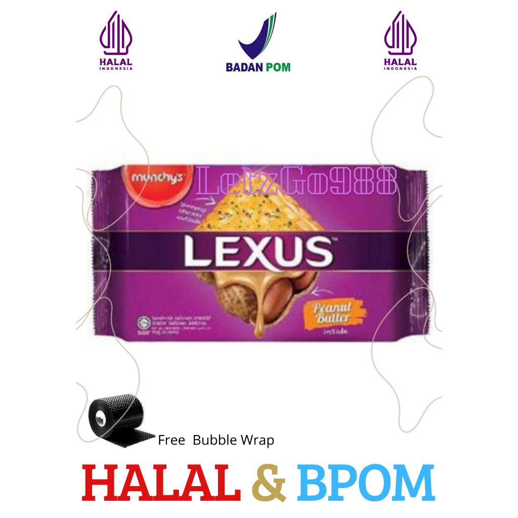

Biskuit Munchys Lexus Peanut / Biskuit Kacang