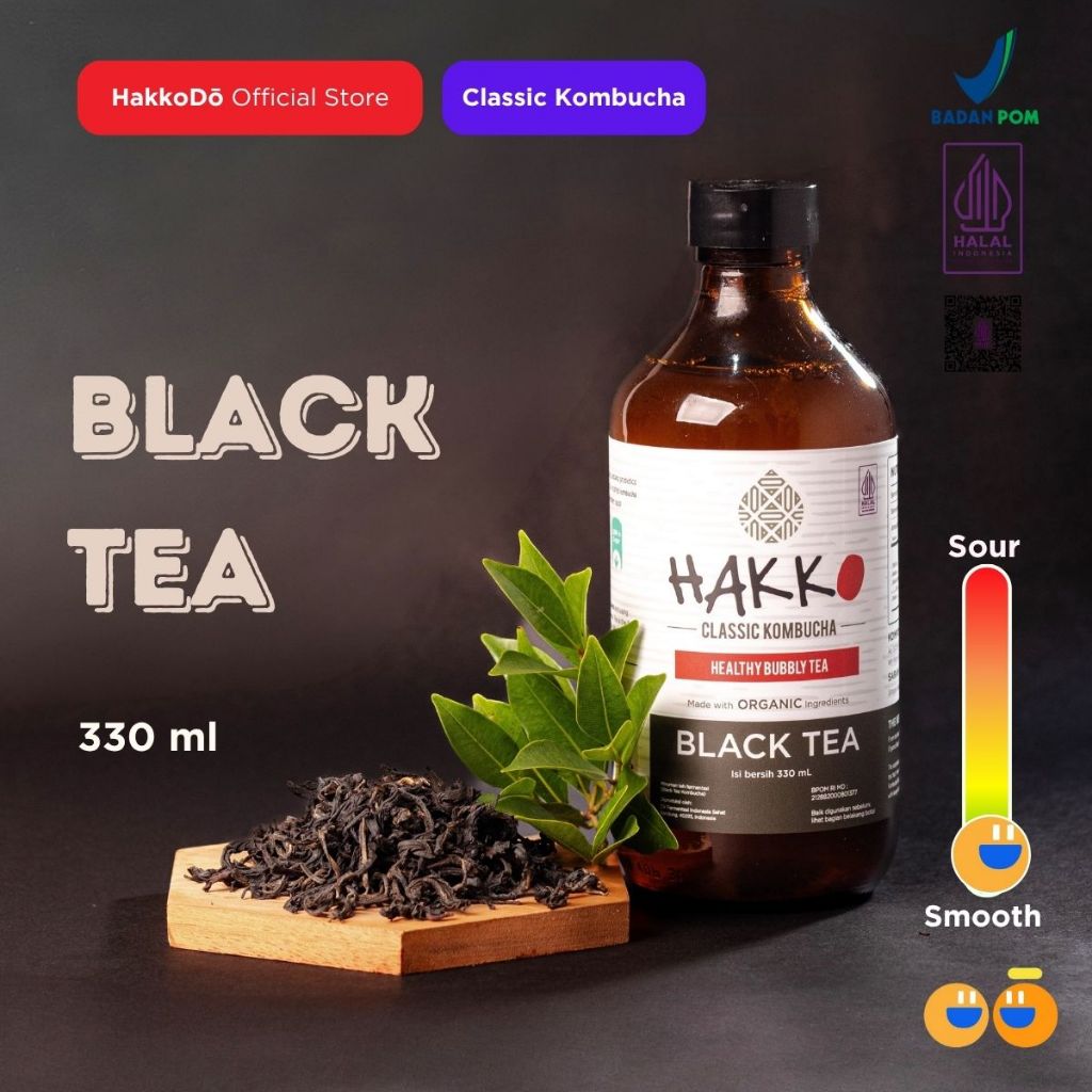 

Hakko Kombucha Original Black Tea/ Teh Hitam 330ml