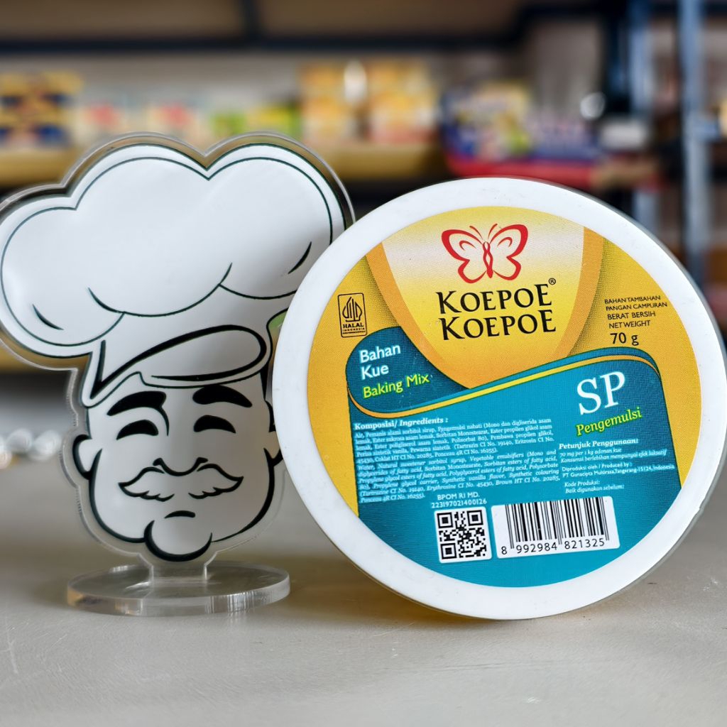 

SP Pengemulsi Koepoe / Pelembut Bolu / Pengembang Bolu 70Gr