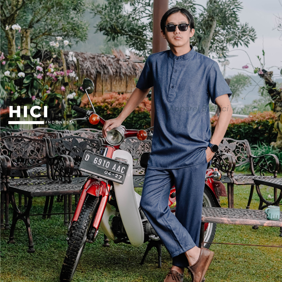 Baju koko Setelan Pria Dewasa Lengan Pendek Setelan Yusuf Kemeja Koko Pria