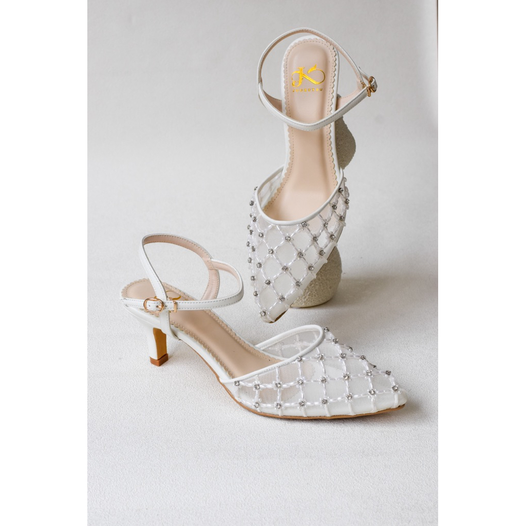 JOOKUTSU Wedding Shoes - SOFIA LACE DIAMOND (CUSTOM)
