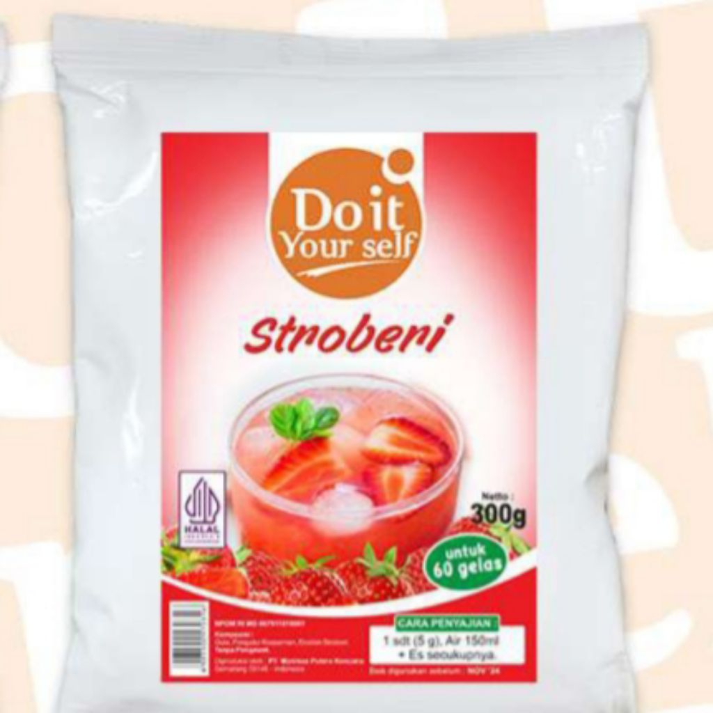

DIY Powder Minuman Buah Strawberry 300gr