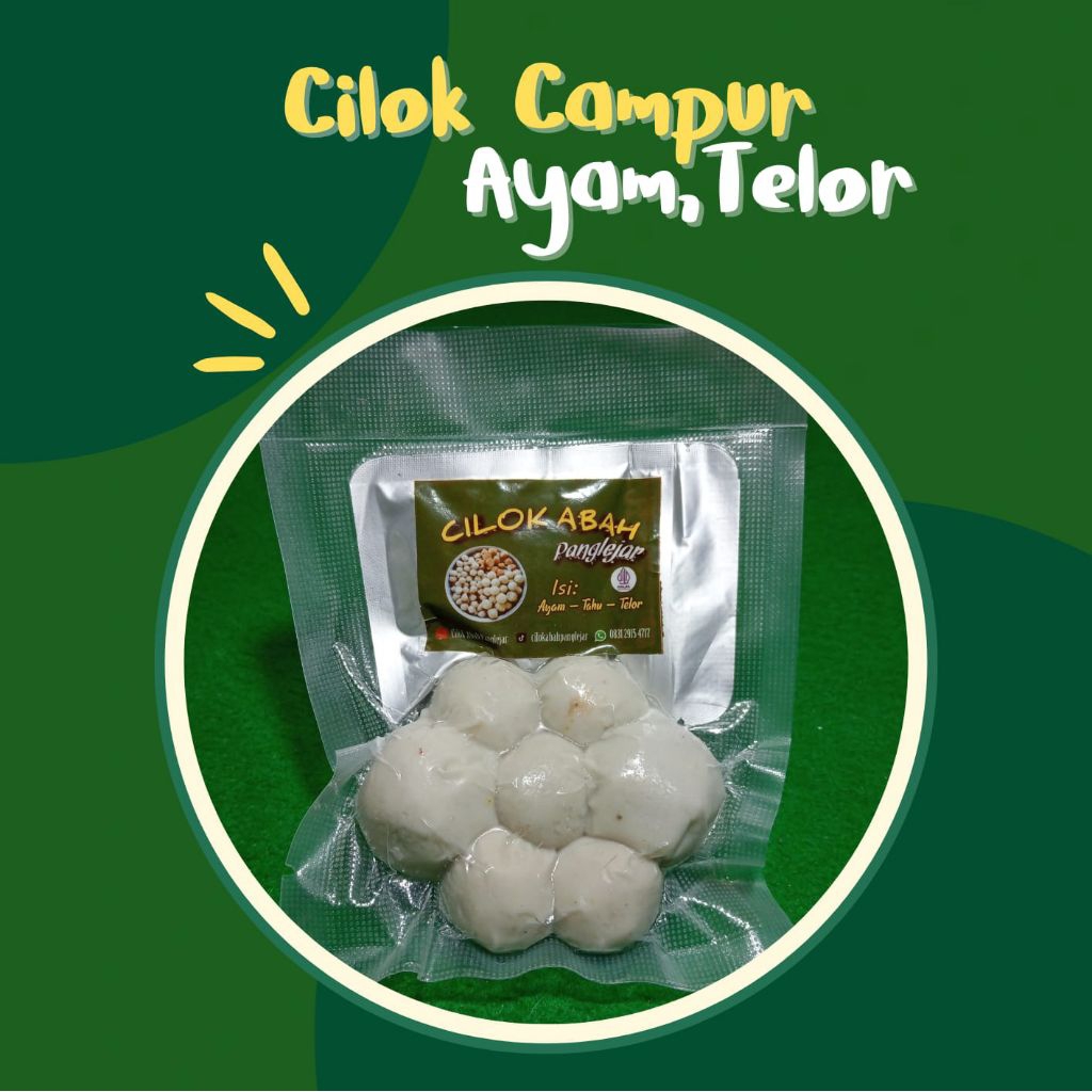 

CilokAbahPanglejar | Cilok Isi Campur Ayam Suwir,Telor Puyuh, Free Bumbu