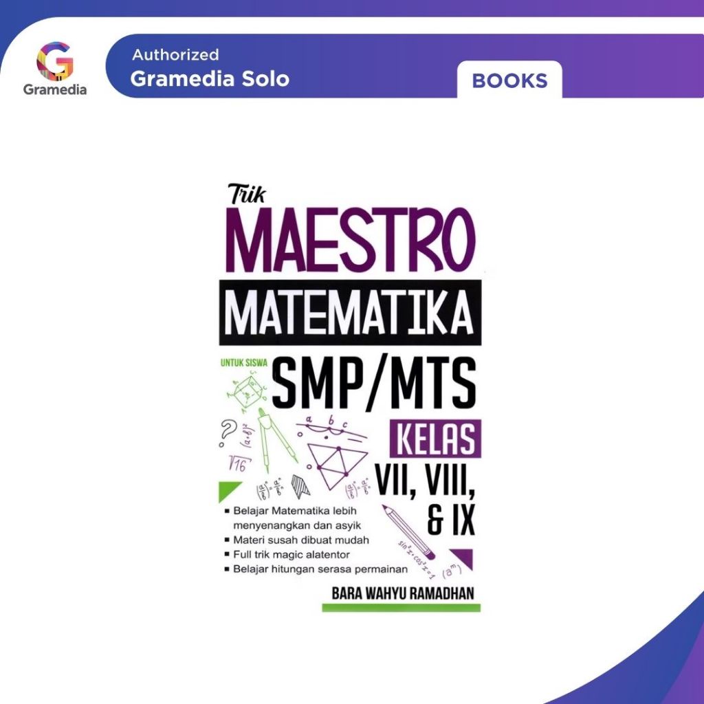 Gramedia-Trik Maestro Matematika untuk Siswa SMP/MTs