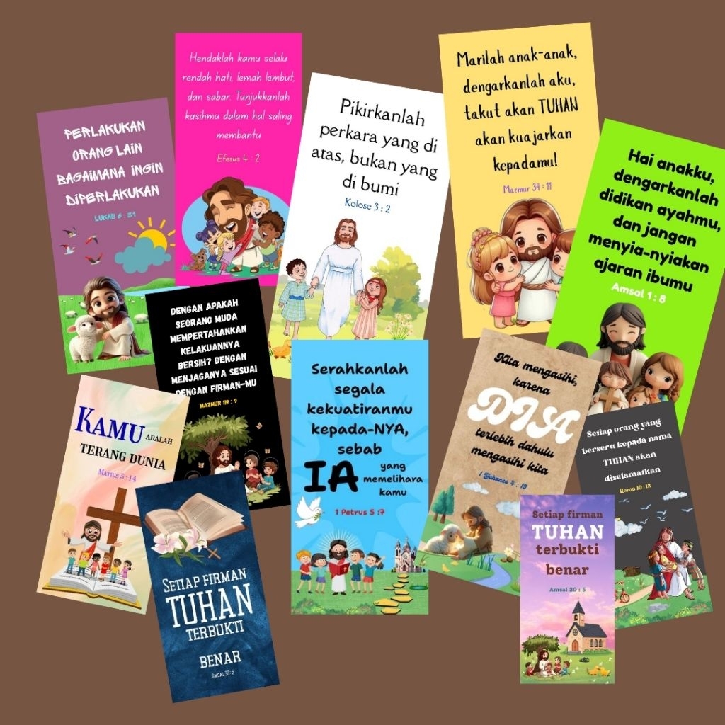 

Pembatas Alkitab Sekolah Minggu (Sdh dengan pita)