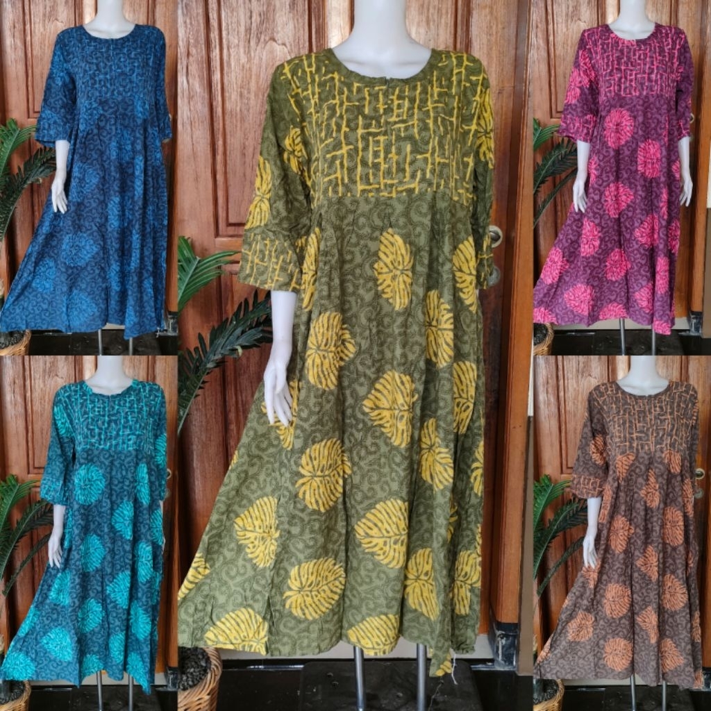 DASTER PANJANG BY PUTRI DIANA SEKDRES MESSA BUSUI RESLETING LENGAN 7/8 LD 110