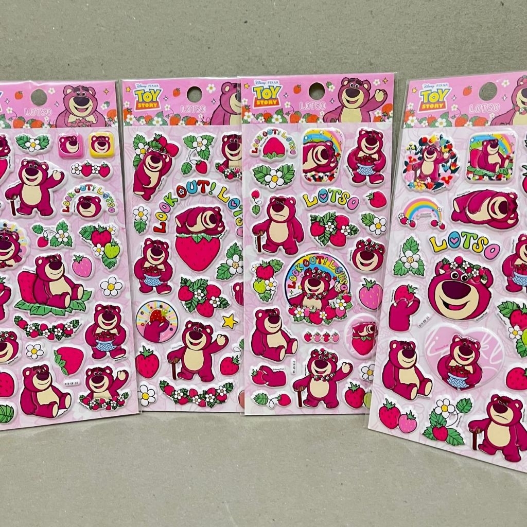 

Stiker Lotso Toy Story Timbul Empuk