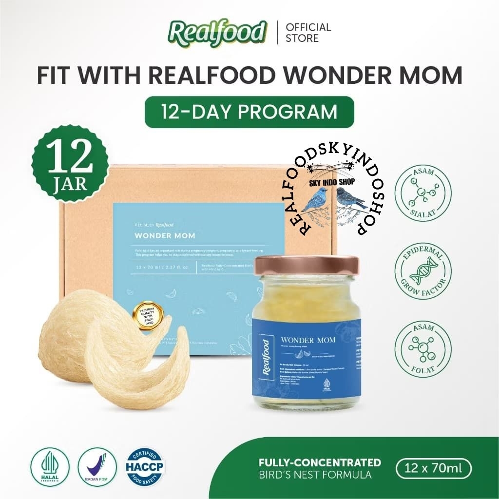 

Realfood Wonder Mom 6 Botol & 12 Botol Diskon Harga ( Minuman Sarang Burung Walet ) RSIS