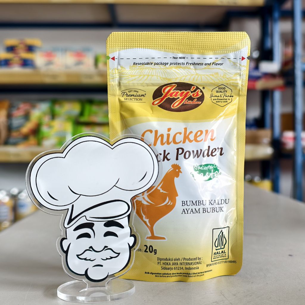 

Jay's Chicken Stock Powder 20Gr / Jays Kaldu Ayam Bubuk 20Gr