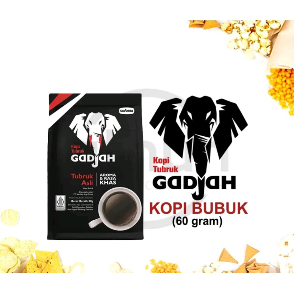 

Gadjah Kopi Tubruk Asli 138gr - Kopi Robusta Bubuk hitam