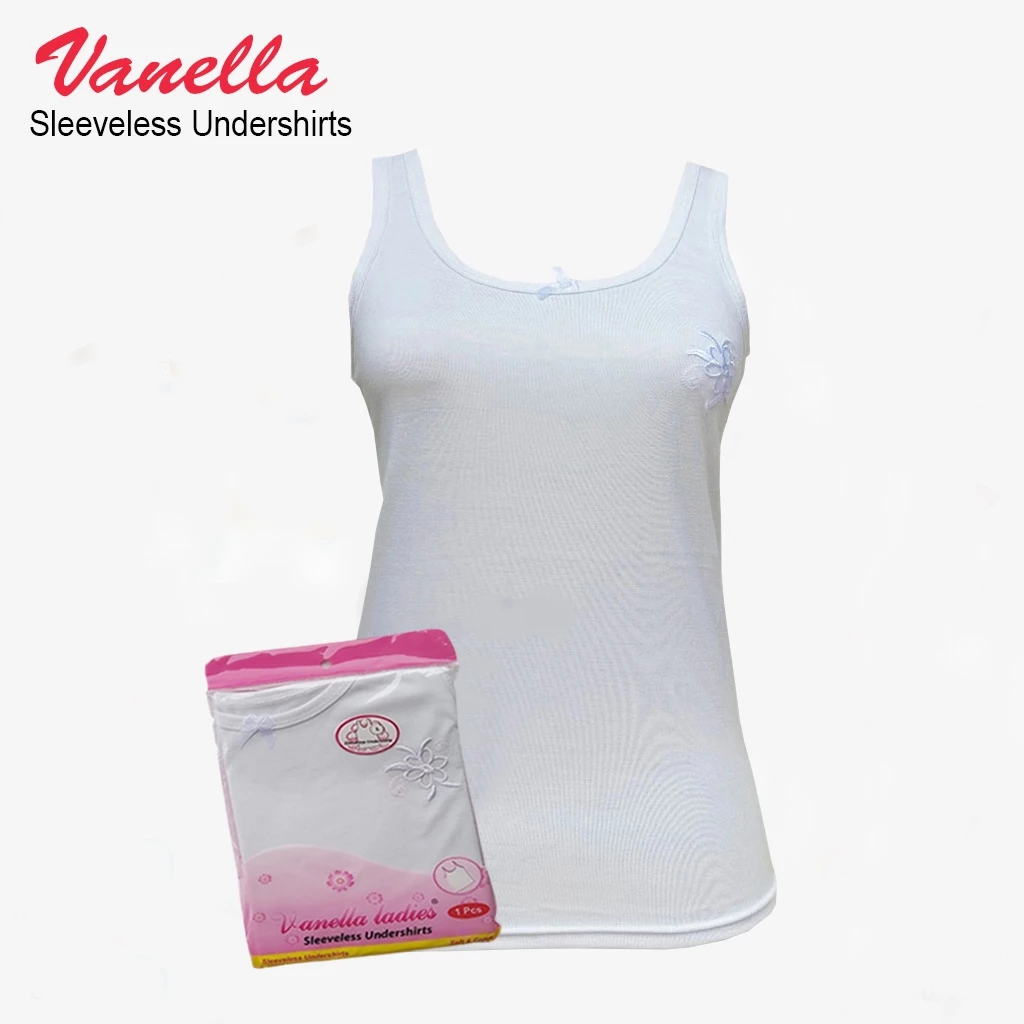 6 Pcs - Singlet Vanella Katun Wanita Dewasa, Kaos Dalam Perempuan Remaja Tanktop | Singlet Vanela | 