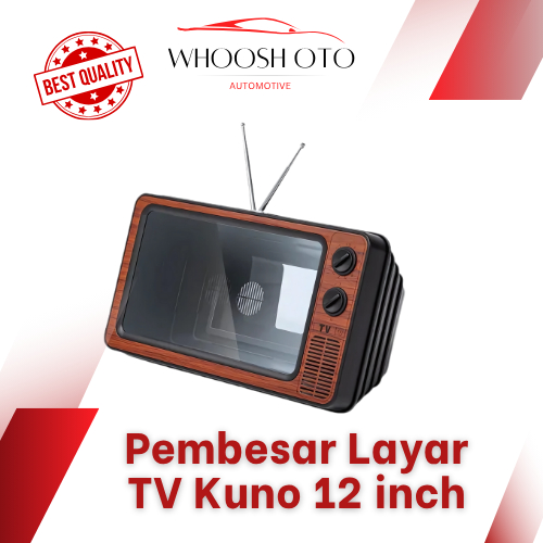 Kaca Pembesar Layar HP 3D TV Kuno Antena / Screen Enlarged Magnifier Hp Holder 12inch HD Portable