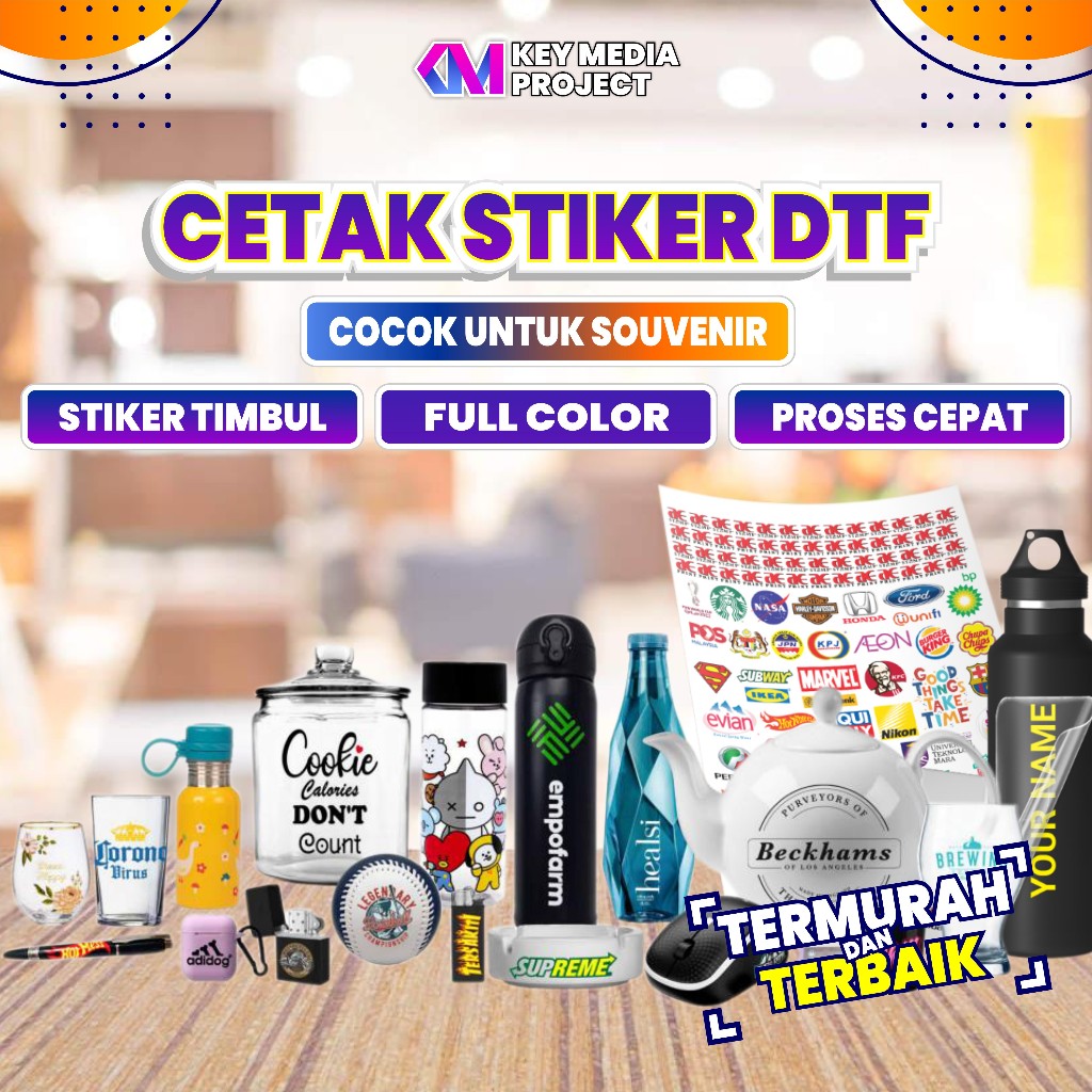

Cetak Stiker UV DTF Meteran / Stiker UV DTF Decal Kering / Stiker DTF Meteran / Print Stiker UV DTF