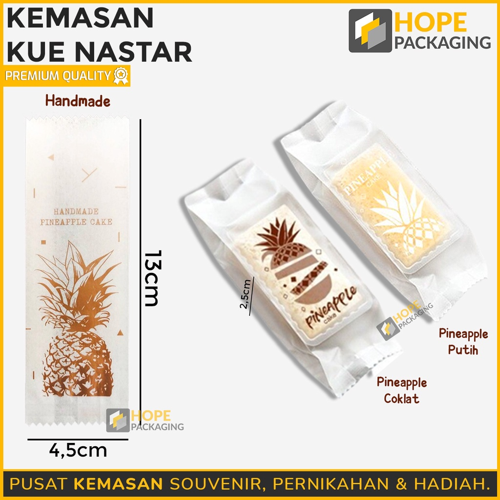 [ Harga /20 ] Plastik Kemasan Untuk Kue Kering /Kemasan Kue Nastar/ Pineapple Cake