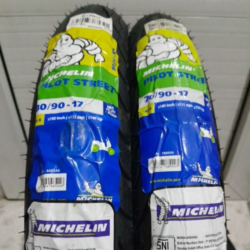 BAN MICHELIN PILOT STREET 70/90-17 | 80/90-17 MC BONUS PENTIL TUBELESS