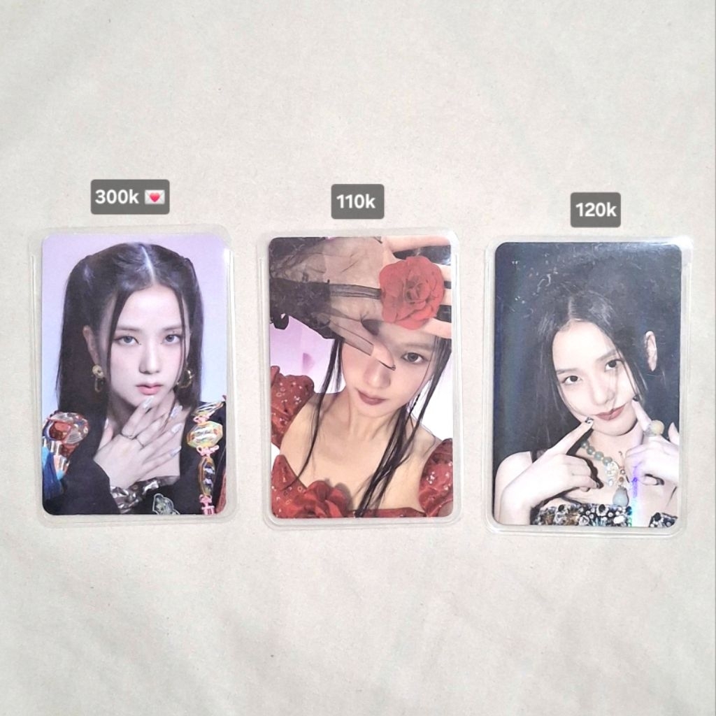 blackpink jisoo photocard pc album flower vinyl photobook 4+1 limited edition