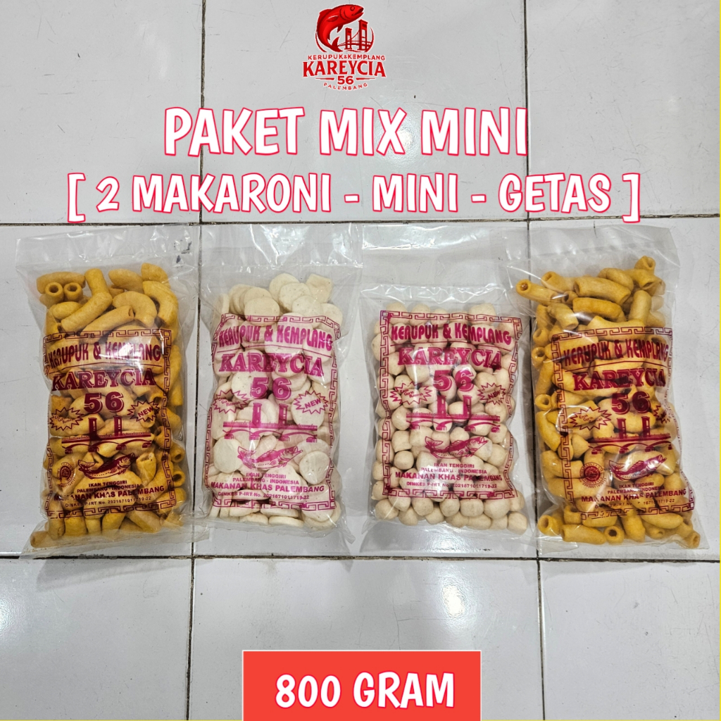 

Kerupuk Kemplang Ikan Tenggiri Paket Mix Mini 800 Gram – Hemat & Fresh – Khas Palembang