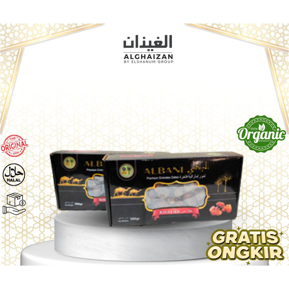 

Kurma Khalas Premium Albani Kemasan 500g - khalas alsaad - Kurma Khalas - Kurma Pemium Madinah