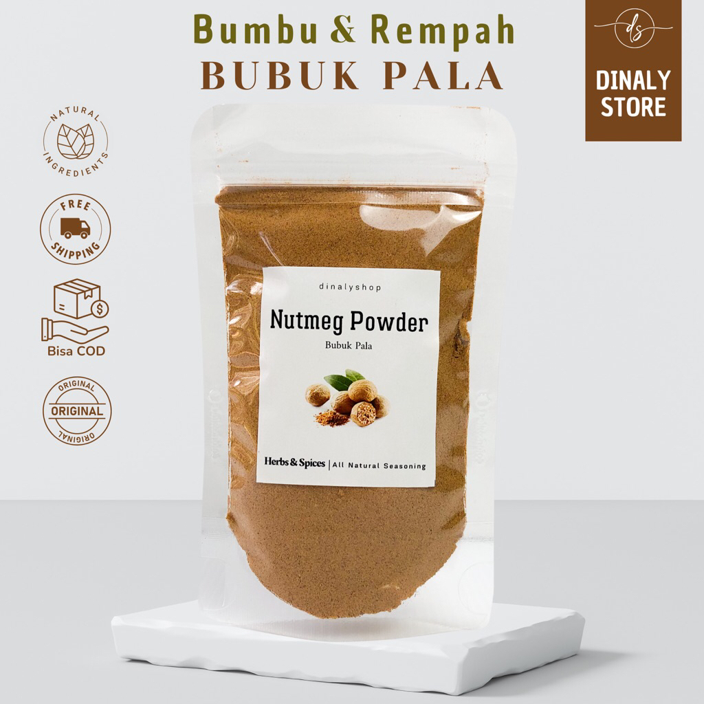 

BUBUK PALA 50 GRAM | PALA | NUTMEG | NUTMEG POWDER | BUMBU DAPUR | BUMBU DAN REMPAH PREMIUM MURAH