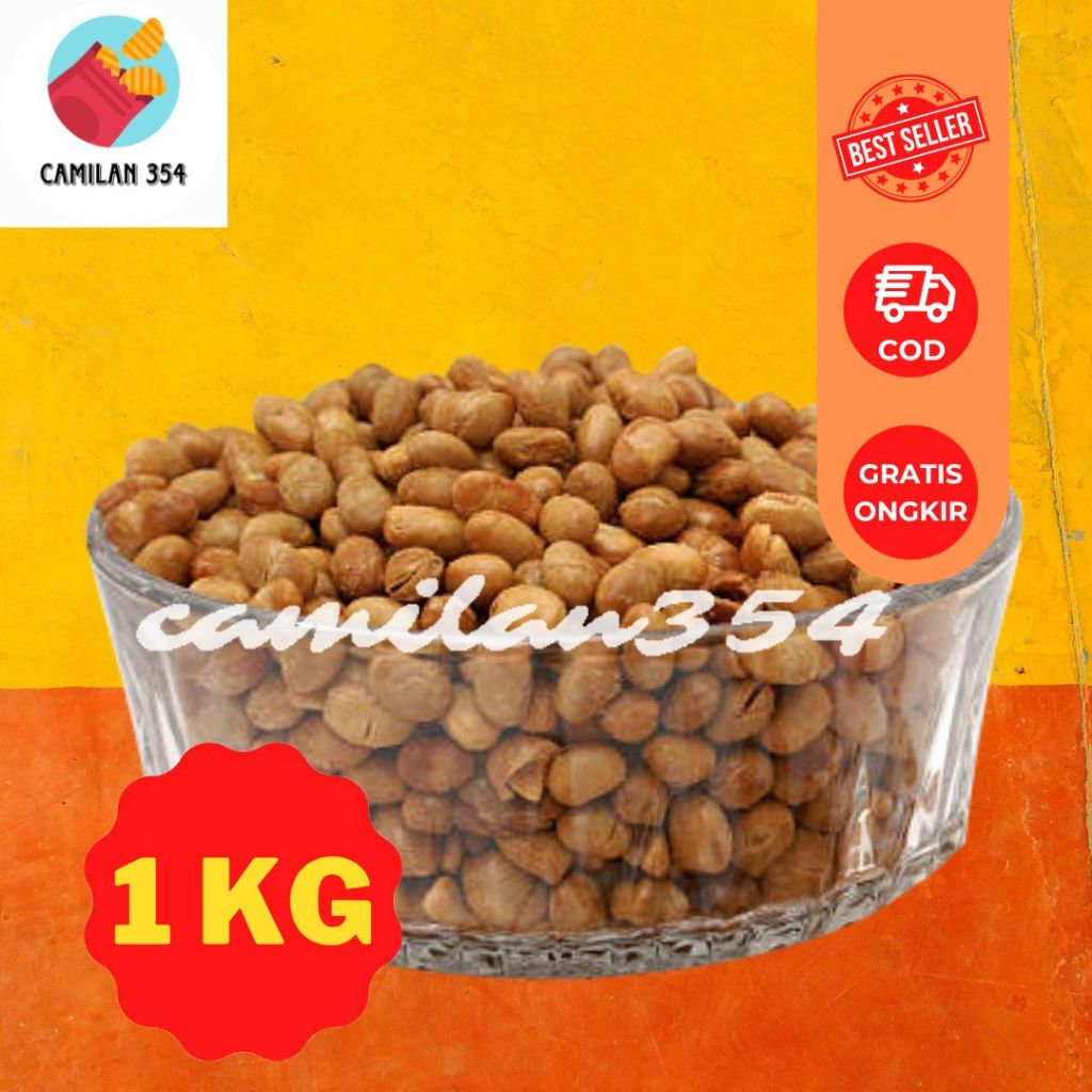 

[KILOAN] Kacang Kedelai Goreng Gurih - 1000gr / Makanan Ringan Enak / Jajanan Kekinian