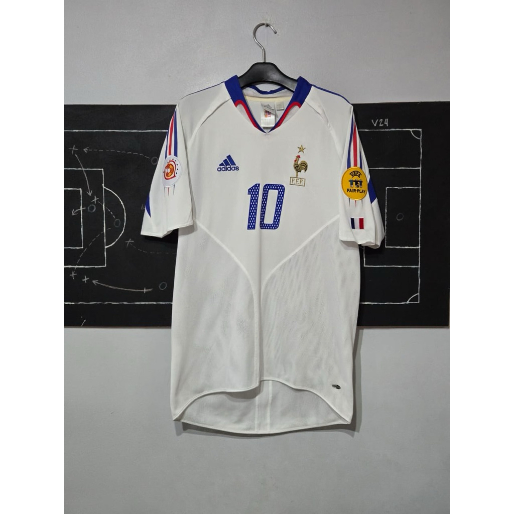 jersey Bola Original France prancis away 2004