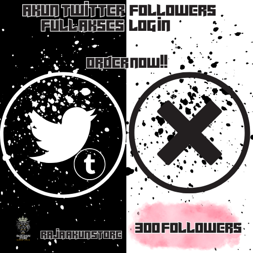 AKUN TWITTER/X FULL LOGIN – FOLLOWERS 300+–1K+FOLLOWERS – 2FA AKTIF & AMAN