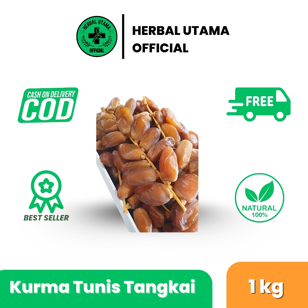 

Kurma Tunis Tangkai 1 Kg Asli 100% Original - Oleh Oleh Haji