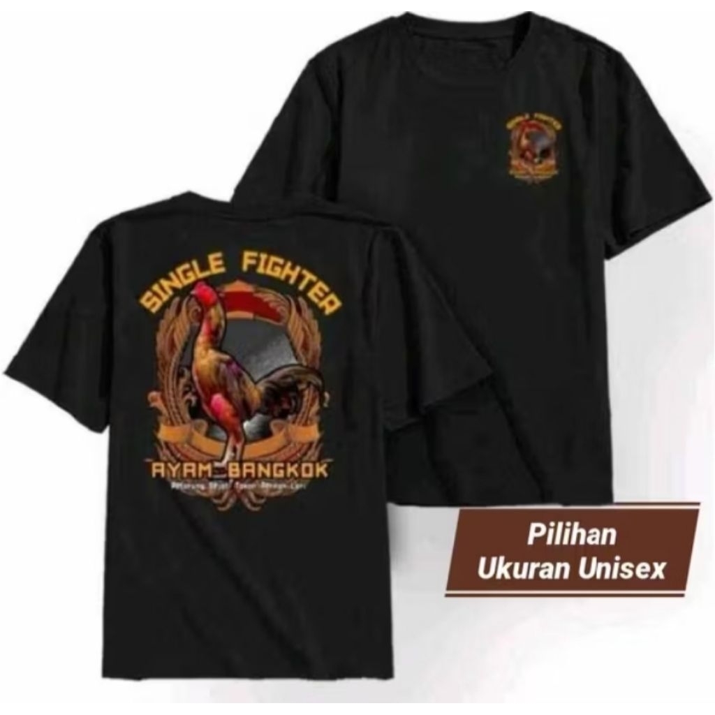 KAOS AYAM SINGGEL FIGHTER AYAM BANGKOK