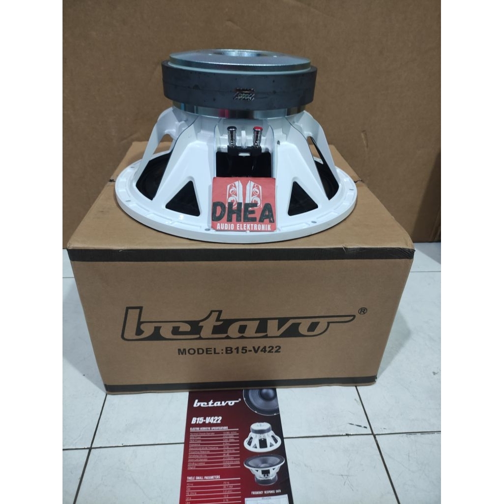 Speaker Component BETAVO B15-V422 White series Original 15 inch Double magnet Sub Low 2000 Watt max 