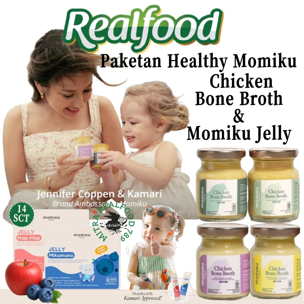 

Realfood Promo Paketan Momiku Chicken Bone Broth & Jelly Momiku ( Untuk Mengatasi Asupan Nafsu Makan Serta Meningkatkan Imun Tubuh )