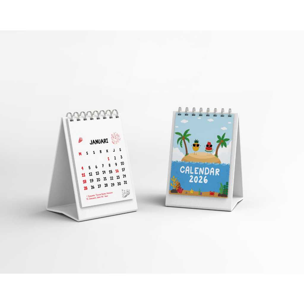 

KALENDER 2026 AESTETIC / KALENDER MINI STAND 2026 / KALENDER MINI 2026 / KALENDER 2026 by.TOOKE