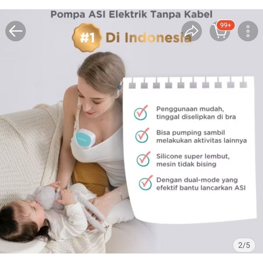 Preloved Pompa Asi Mooimom (pumping)