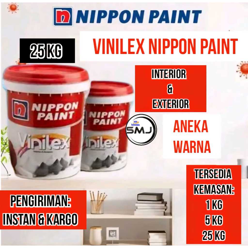 Vinilex 25kg Vinilex 5000 Vinilex Black Smokey Grey Magic Purple Lemon Ice Vinilex Aneka Warna 25kg