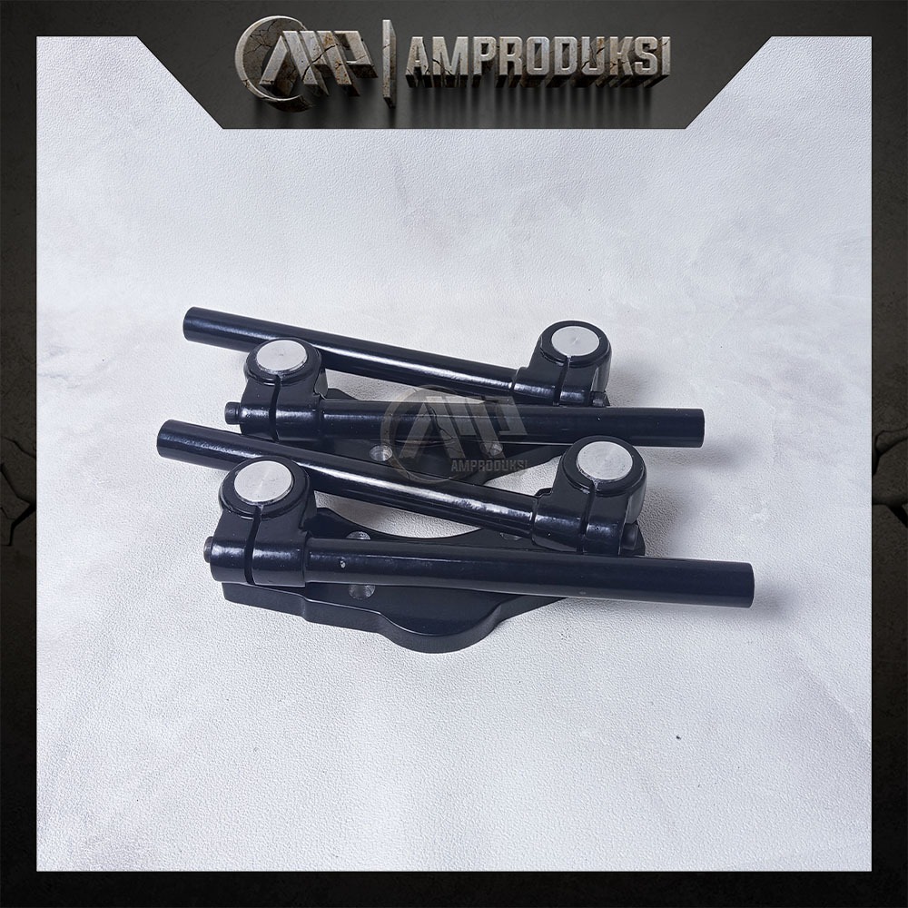 STANG JEPIT PLUS DUDUKAN DM TEX WARNA HITAM CAT POWDER COATING MOTOR PCX 150 PCX 160 NMAX NEW NMAX O