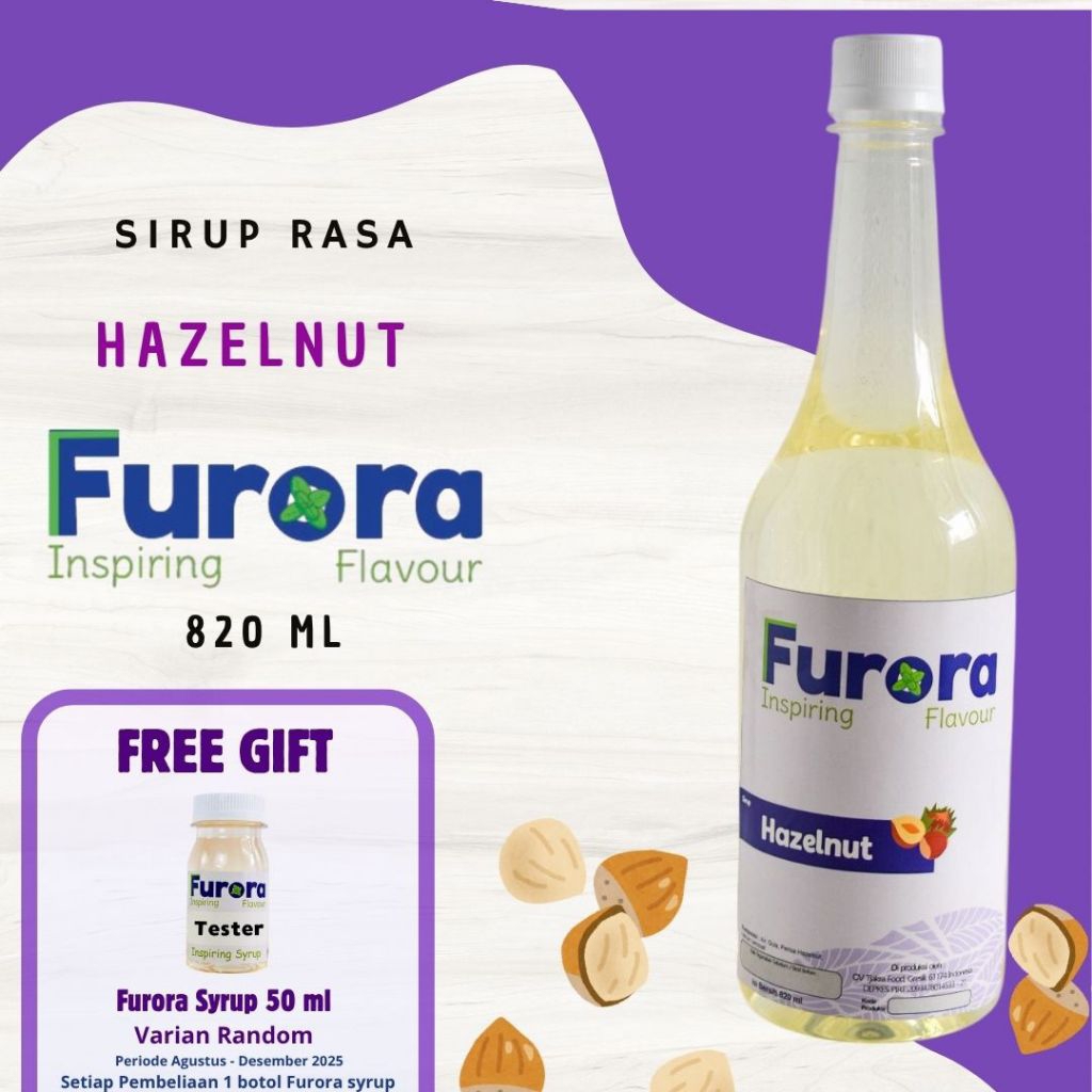 

Sirup Hazelnut - Furora Syrup 820 ml