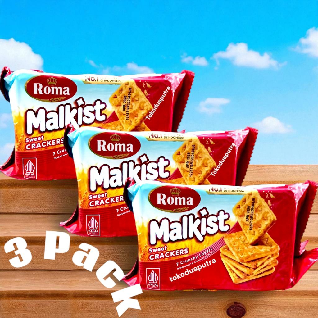 

Biskuit Roma Malkist Sweet Crackers 105 Gr X 3 pack