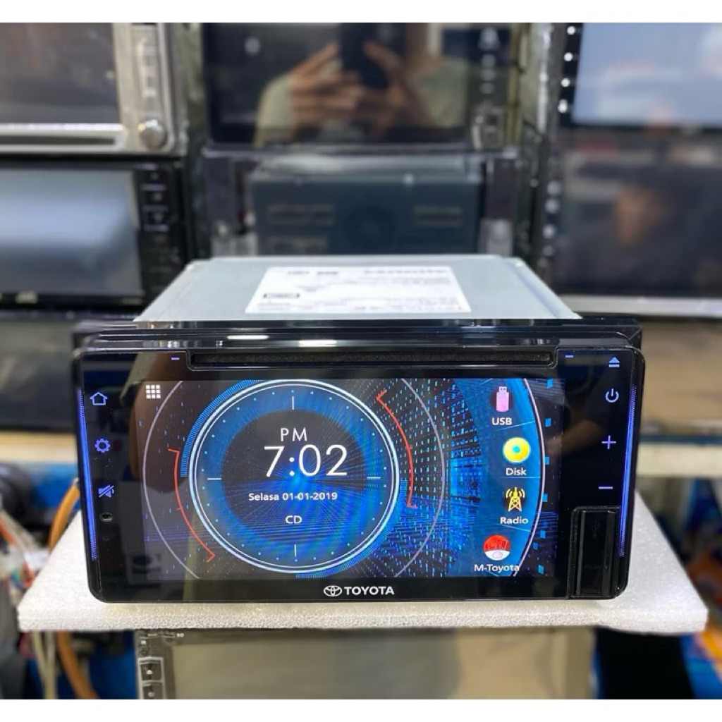 Head unit original Toyota Avanza 7inch wide