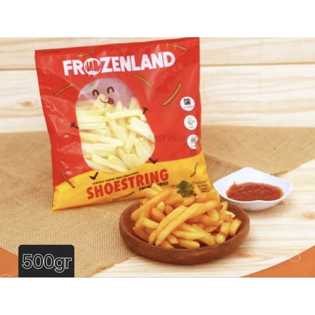 

KENTANG FROZENLAND SHOESTRING 500GR