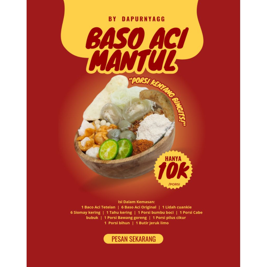 

BASO ACI MANTUL!!! Porsi kueenyanggg | by Dapurnyagg